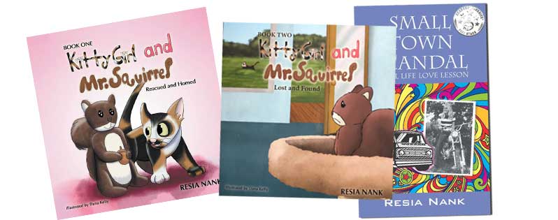 Kitty Girl and Mr. Squirrel Children's Book Series and Small Town Scandal written by Reese Nank